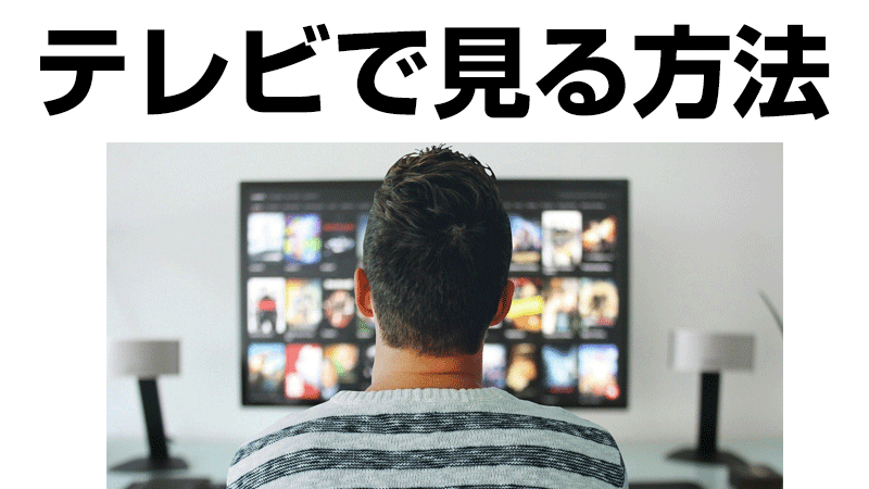 動画配信サービスをテレビで見る方法